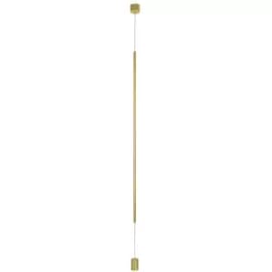 Merano - Albuquerque Slim Pendant Ceiling Light Brass Gold Aluminium LED 20W 1400Lm 3000K