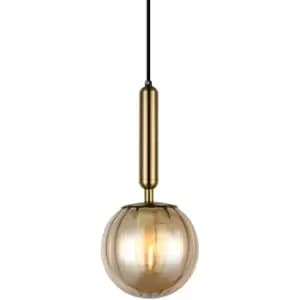 Italux Ravena Modern 1 Light Slim Pendant Ceiling Light, E27 LED