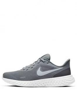 Nike Revolution 5 Junior Trainer - Grey White