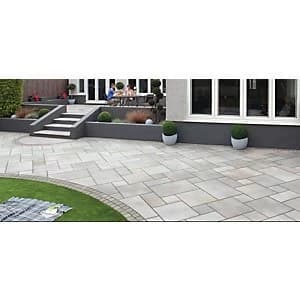 Marshalls Sawn Versuro Smooth Silver 275 x 275 x 22mm Paving Slab Pack of 100