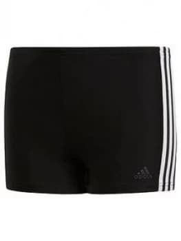 Adidas Swim Fit Boxer 3 Stripe Youth - Black/White