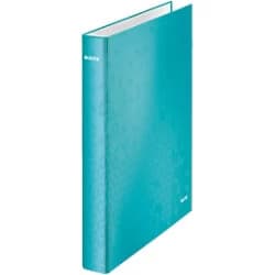 Leitz WOW Ring Binder A4 Manila Cardboard 2 D-ring 25mm Blue