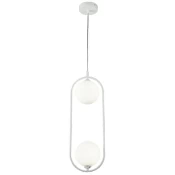 Maytoni Lighting - Ring Globe Ceiling Pendant Lamp White, 2 Light, G9