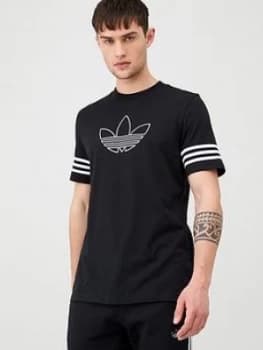 adidas Originals Outline T-Shirt - Black Size M Men