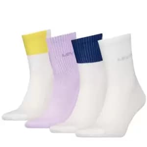 Gift Set of 4 Pairs of Crew Socks in Cotton Mix