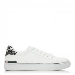 M by Moda Metal Balina Trainers - WHT/MONO SNAKE