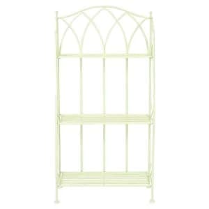 Charles Bentley Wrought Iron Plant Rack - Pastel Green