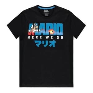 Nintendo - Fire Mario Mens Large T-Shirt - Black