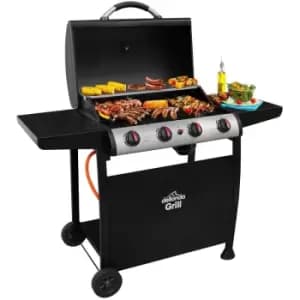 Dellonda - DG15 Gas bbq Grill 700 x 420mm (Black/Stainless Steel)