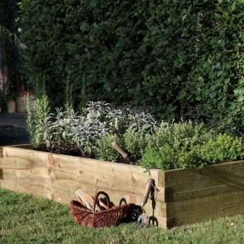 Forest Caledonian Rectangular Raised Bed 6'x3' (1.8x0.9m) - Pressure treated