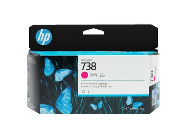 HP 738 130-ml Magenta DesignJet Ink Cartridge