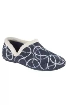 Karen Knitted Patterned V Sided Slippers