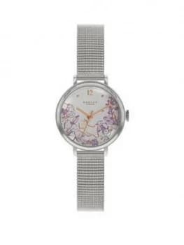 Radley Silver And Rose Gold Detail Dial Stainless Steel Mesh Strap Ladies Watch