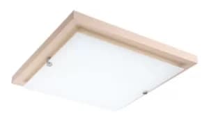 Square Simple Flush Ceiling Light White