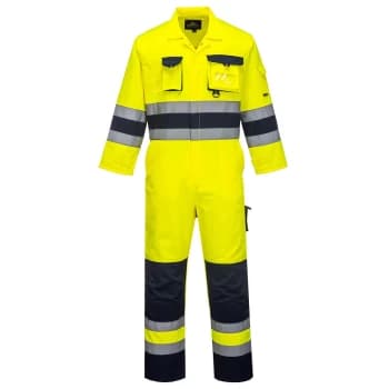 Portwest Nantes Hi Vis Overall Yellow / Navy 3XL