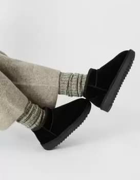 Accessorize Womens Mini Suede Boots Black, Size: 36