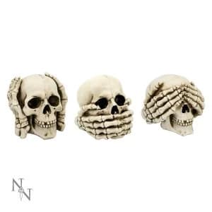 See No Hear No Speak No Evil Skulls