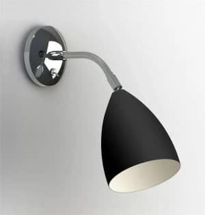 Adjustable 1 Light Indoor Wall Light Matt Black, E27