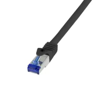 LogiLink C6A033S networking cable Black 1m Cat6a S/FTP (S-STP)