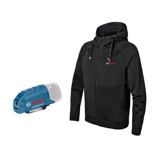 Bosch GHH 12-18V Battery Heated Hoodie Black M