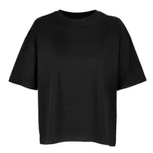 SOLS Womens/Ladies Boxy Organic Oversized T-Shirt (L) (Deep Black)