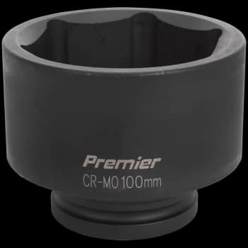 Sealey 1" Drive Hexagon Impact Socket Metric 1" 100mm