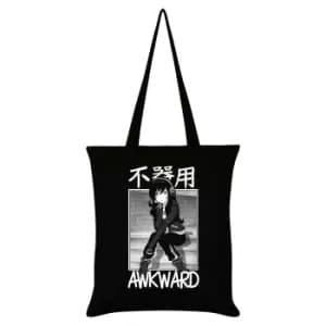 Tokyo Spirit Awkward Tote Bag (One Size) (Black/White)