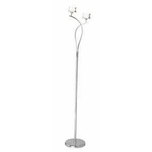 Robert Dyas Village At Home Ice Floor Lamp - Chrome