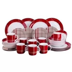 Traditional Tartan 45 Piece Entertaining Set