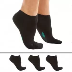 DIM 3 Pack Invisible Socks - Black 39/42