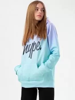 Hype Girls Love Drip Glitter Script Hoodie - Mint, Mint, Size Age: 5-6 Years, Women