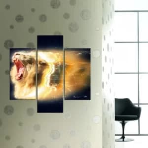 3MDF-100 Multicolor Decorative MDF Painting (3 Pieces)