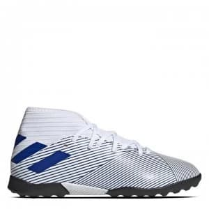 adidas Nemeziz 19.3 Junior Astro Turf Trainers - White/TeamRoyal