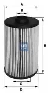UFI 25.038.00 Oil Filter Oil Cartridge