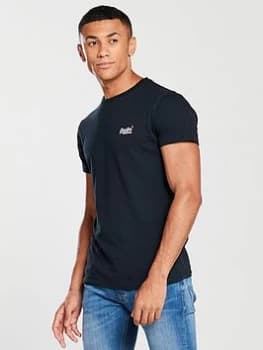 Superdry Orange Label Vintage Emb Tee, Eclipse Navy, Size 3XL, Men