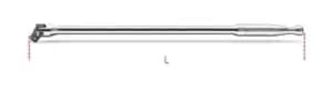 Beta Tools 920M/35L 1/2" Sq Dr Swivel Drive Metal Handle - 600mm 009200843