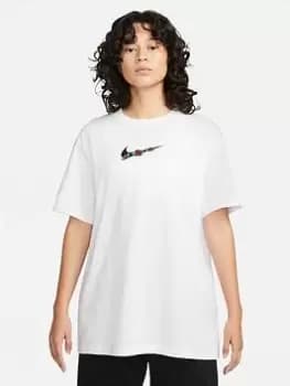 Nike V-Day Boyfriend Fit Tee- White Size XS Women