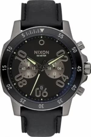 Mens Nixon The Ranger Chrono Leather Chronograph Watch A940-2305
