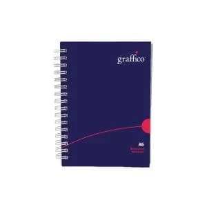 Graffico Polypropylene Wirebound Notebook 140 Pages A6 500-0506