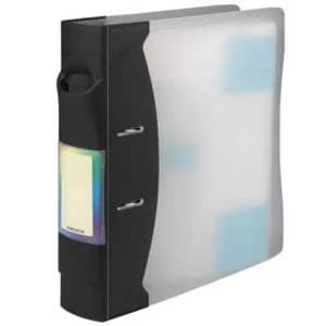 Hama CD/DVD/Bluray Disc File 120, transparent/graphite