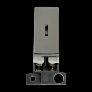 Click Scolmore MiniGrid 13A Double-Pole Key Switch Ingot Module Black Nickel - MD046BN