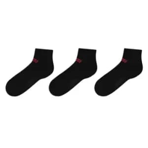 Levis 3 Pack quarter Crew Socks - Black