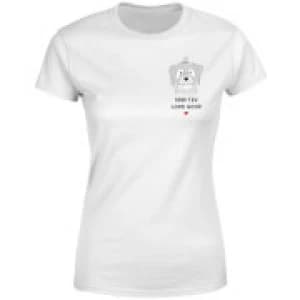 Shih Tzu Look Good Womens T-Shirt - White - 3XL