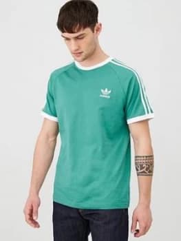 Adidas Originals 3 Stripe California T-Shirt - Green