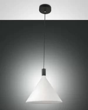 Vincent Dome Pendant Ceiling Lights White Glass, E27