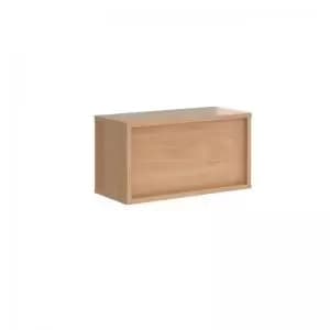 Denver reception straight top unit 800mm x 350mm - beech