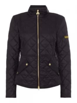 Barbour Delaware Quilted Short Jacket Black