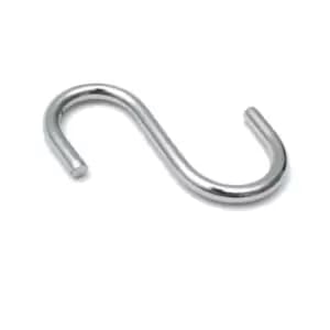 Steel 's' Hooks Kitchen Hook Meat Airer Dryer Garage Tool - Pack of 10