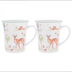 Woodland Wildlife Mugs (Set of 2)