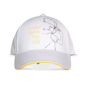 Gotta Catch Them All Ash Line Art Adjustable Cap, White (BA522587POK)